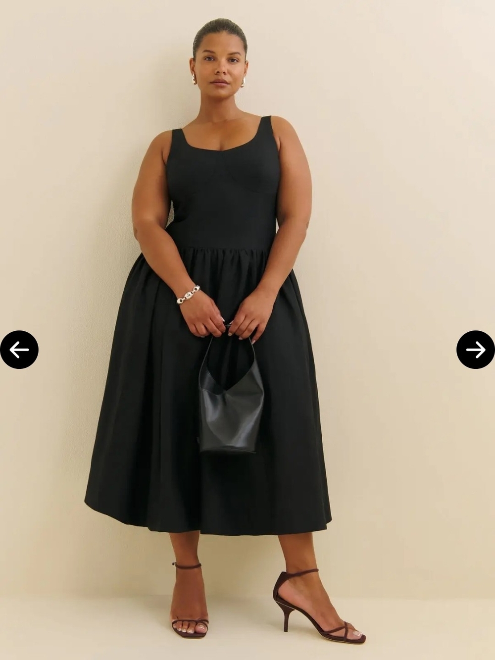 REFORMATION roslyn linen midi dress